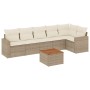 Set sofás de jardín 7 piezas y cojines ratán sintético beige de , Conjuntos de jardín - Ref: Foro24-3256464, Precio: 473,62 €...
