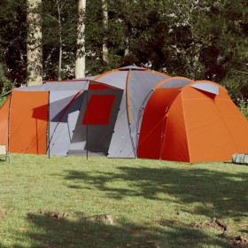 Tienda de campaña familiar iglú 12 personas impermeable naranja de , Tiendas de campaña - Ref: Foro24-94348, Precio: 406,02 €...