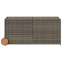 Caja de almacenaje jardín con ruedas ratán sintético gris 283L de , Cajas de almacenaje para exteriores - Ref: Foro24-365318,...