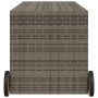 Caja de almacenaje jardín con ruedas ratán sintético gris 283L de , Cajas de almacenaje para exteriores - Ref: Foro24-365318,...