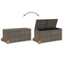 Caja de almacenaje jardín con ruedas ratán sintético gris 283L de , Cajas de almacenaje para exteriores - Ref: Foro24-365318,...