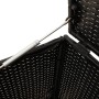 Caja de almacenaje jardín con ruedas ratán sintético negro 190L de , Cajas de almacenaje para exteriores - Ref: Foro24-365324...