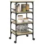 Carrito de cocina madera ingeniería roble Sonoma 45x35x89,5 cm de , Carros de cocina y comedor - Ref: Foro24-842327, Precio: ...
