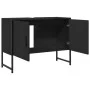 Armario de lavabo de baño madera ingeniería negro 80x33x60 cm de , Tocadores de baño - Ref: Foro24-842461, Precio: 62,16 €, D...