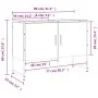 Armario de lavabo de baño madera ingeniería negro 80x33x60 cm de , Tocadores de baño - Ref: Foro24-842461, Precio: 62,16 €, D...