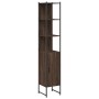 Armario de baño madera ingeniería marrón roble 33x33x185,5 cm de , Tocadores de baño - Ref: Foro24-842475, Precio: 82,75 €, D...