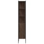 Armario de baño madera ingeniería marrón roble 33x33x185,5 cm de , Tocadores de baño - Ref: Foro24-842475, Precio: 82,75 €, D...