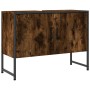 Armario lavabo baño madera ingeniería roble ahumado 80x33x60 cm de , Tocadores de baño - Ref: Foro24-842463, Precio: 62,93 €,...