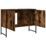 Armario lavabo baño madera ingeniería roble ahumado 80x33x60 cm de , Tocadores de baño - Ref: Foro24-842463, Precio: 62,93 €,...
