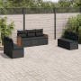 Set de comedor de jardín 7 pzas y cojines ratán sintético negro de , Conjuntos de jardín - Ref: Foro24-3259955, Precio: 423,3...