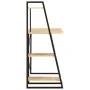 Escritorio con estantería color roble y negro 102x50x117 cm de vidaXL, Escritorios - Ref: Foro24-20284, Precio: 85,08 €, Desc...