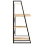 Escritorio con estantería color roble y negro 102x50x117 cm de vidaXL, Escritorios - Ref: Foro24-20284, Precio: 83,60 €, Desc...
