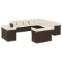 Set de sofás de jardín con cojines 13 piezas ratán PE marrón de , Conjuntos de jardín - Ref: Foro24-3218553, Precio: 938,73 €...