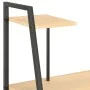 Escritorio con estantería color roble y negro 102x50x117 cm de vidaXL, Escritorios - Ref: Foro24-20284, Precio: 85,08 €, Desc...