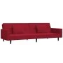Zweiplätziges Schlafsofa mit zwei roten Samtkissen. von , Sofas - Ref: Foro24-375820, Preis: 289,14 €, Rabatt: %