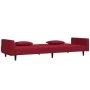 Zweiplätziges Schlafsofa mit zwei roten Samtkissen. von , Sofas - Ref: Foro24-375820, Preis: 289,14 €, Rabatt: %