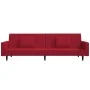 Zweiplätziges Schlafsofa mit zwei roten Samtkissen. von , Sofas - Ref: Foro24-375820, Preis: 289,14 €, Rabatt: %