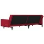 Zweiplätziges Schlafsofa mit zwei roten Samtkissen. von , Sofas - Ref: Foro24-375820, Preis: 289,14 €, Rabatt: %