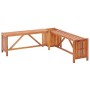 Banco de jardín con 2 jardineras acacia maciza 117x117x40 cm de vidaXL, Bancos de jardín - Ref: Foro24-46345, Precio: 96,69 €...
