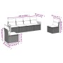 Set de sofás de jardín 6 piezas y cojines ratán sintético negro de , Conjuntos de jardín - Ref: Foro24-3259941, Precio: 358,8...