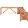 Banco de jardín con 2 jardineras acacia maciza 117x117x40 cm de vidaXL, Bancos de jardín - Ref: Foro24-46345, Precio: 96,69 €...