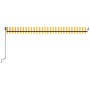 Toldo retráctil manual amarillo y blanco 500x300 cm de , Toldos - Ref: Foro24-3069138, Precio: 446,78 €, Descuento: %