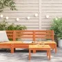 Sofás de jardín sin reposabrazos 2 uds pino macizo marrón cera de , Sofás modulares de exterior - Ref: Foro24-838002, Precio:...