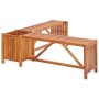 Banco de jardín con 2 jardineras acacia maciza 117x117x40 cm de vidaXL, Bancos de jardín - Ref: Foro24-46345, Precio: 96,69 €...