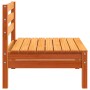 Sofás de jardín sin reposabrazos 2 uds pino macizo marrón cera de , Sofás modulares de exterior - Ref: Foro24-838002, Precio:...