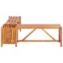 Banco de jardín con 2 jardineras acacia maciza 117x117x40 cm de vidaXL, Bancos de jardín - Ref: Foro24-46345, Precio: 96,69 €...