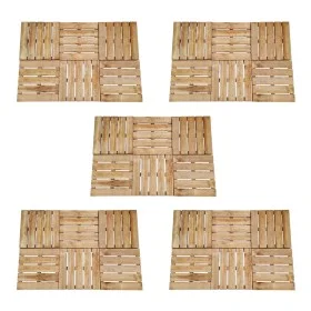 Baldosas de porche 30 unidades madera marrón 50x50 cm de , Suelos y moquetas - Ref: Foro24-276437, Precio: 385,91 €, Descuent...