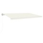 Toldo automático con LED y sensor de viento crema 500x300 cm de , Toldos - Ref: Foro24-3068952, Precio: 723,65 €, Descuento: %