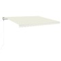 Toldo automático con LED y sensor de viento crema 400x350 cm de , Toldos - Ref: Foro24-3068992, Precio: 593,34 €, Descuento: %