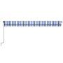 Toldo retráctil manual con luz LED azul y blanco 600x300 cm de , Toldos - Ref: Foro24-3069161, Precio: 462,60 €, Descuento: %