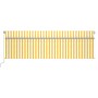Toldo retráctil manual con persiana amarillo y blanco 5x3 m de , Toldos - Ref: Foro24-3069458, Precio: 488,61 €, Descuento: %