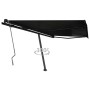 Toldo de pie retráctil manual gris antracita 450x350 cm de , Toldos - Ref: Foro24-3069839, Precio: 547,14 €, Descuento: %