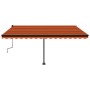 Toldo de pie retráctil manual naranja y marrón 450x300 cm de , Toldos - Ref: Foro24-3069760, Precio: 478,88 €, Descuento: %