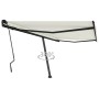 Toldo de pie retráctil manual crema 450x300 cm de , Toldos - Ref: Foro24-3069757, Precio: 502,34 €, Descuento: %