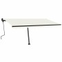 Toldo de pie retráctil manual crema 450x300 cm de , Toldos - Ref: Foro24-3069757, Precio: 502,34 €, Descuento: %
