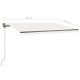 Toldo de pie retráctil manual crema 450x300 cm de , Toldos - Ref: Foro24-3069757, Precio: 502,34 €, Descuento: %