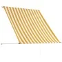 Toldo retráctil 150x150 cm amarillo y blanco de , Toldos - Ref: Foro24-143752, Precio: 38,68 €, Descuento: %