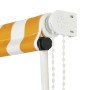 Toldo retráctil 150x150 cm amarillo y blanco de , Toldos - Ref: Foro24-143752, Precio: 39,41 €, Descuento: %
