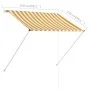 Toldo retráctil 150x150 cm amarillo y blanco de , Toldos - Ref: Foro24-143752, Precio: 38,68 €, Descuento: %