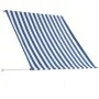 Toldo retráctil azul y blanco 100x150 cm de , Toldos - Ref: Foro24-145889, Precio: 33,41 €, Descuento: %