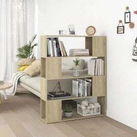 Estantería/divisor de espacios roble Sonoma 100x24x124 cm de , Librerías y estanterías - Ref: Foro24-809191, Precio: 55,14 €,...