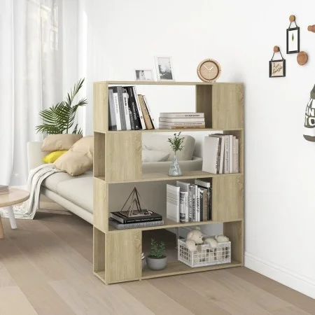 Estantería/divisor de espacios roble Sonoma 100x24x124 cm de , Librerías y estanterías - Ref: Foro24-809191, Precio: 55,14 €,...