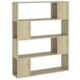 Estantería/divisor de espacios roble Sonoma 100x24x124 cm de , Librerías y estanterías - Ref: Foro24-809191, Precio: 55,14 €,...
