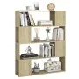 Estantería/divisor de espacios roble Sonoma 100x24x124 cm de , Librerías y estanterías - Ref: Foro24-809191, Precio: 55,14 €,...