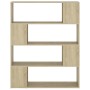 Estantería/divisor de espacios roble Sonoma 100x24x124 cm de , Librerías y estanterías - Ref: Foro24-809191, Precio: 55,55 €,...
