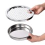 Papelera con cenicero de acero inoxidable 30 L de vidaXL, Cubos de la basura y papeleras - Ref: Foro24-51087, Precio: 83,95 €...